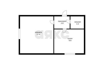 Фото №1: 1-комнатная квартира 32 м², 3/3 эт. - Краснодар, мкр. Западный внутригородской округ, ул. Бабушкина, 239
