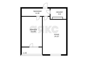 Фото №4: 1-комнатная квартира 35 м² - Краснодар, мкр. жилой комплекс Смородина, ул. имени Владимира Жириновского, 1к1