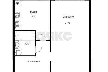 Фото №5: 1-комнатная квартира 33 м² - Краснодар, мкр. Завод Измерительных Приборов, ул. Московская, 88