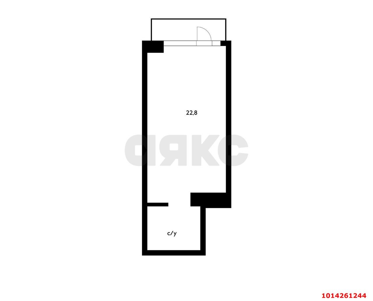 Фото №6: Торговое помещение 22&nbsp;м², 1/24&nbsp;эт. - Краснодар, Прикубанский внутригородской округ, мкр. ЖК Абрикосово, ул. имени Героя Георгия Бочарникова, 4к2