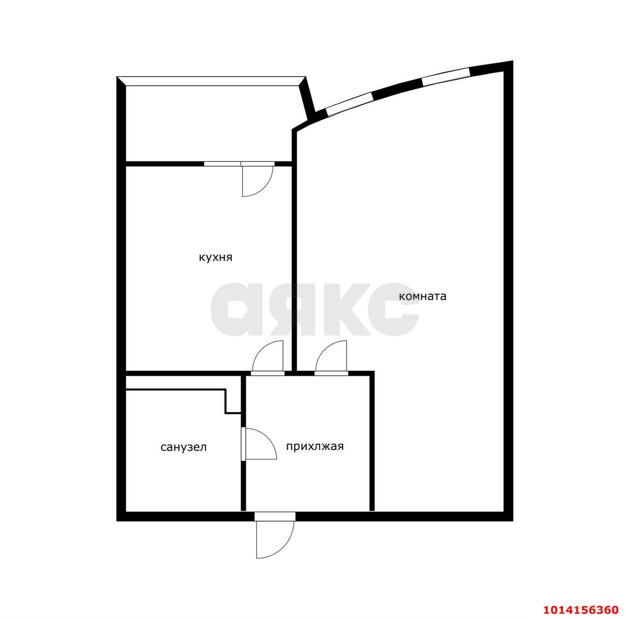 Фото №4: 1-комнатная квартира 44 м² - Краснодар, жилой комплекс Кино, ул. Уральская, 100