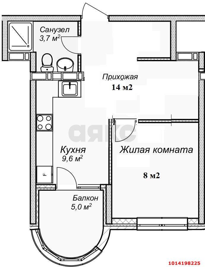 Фото №11: 1-комнатная квартира 40&nbsp;м², 12/16&nbsp;эт. - Анапа, мкр. жилой комплекс Кавказ, ул. Верхняя дорога, 151к1