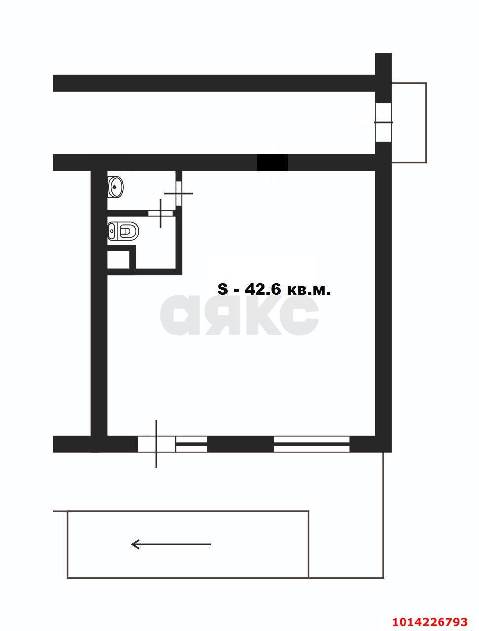 Фото №5: Торговое помещение 40&nbsp;м², 1/18&nbsp;эт. - Краснодар, Карасунский внутригородской округ, Гидростроителей, мкр. жилой комплекс Премьера, ул. Автолюбителей, 1/7к1