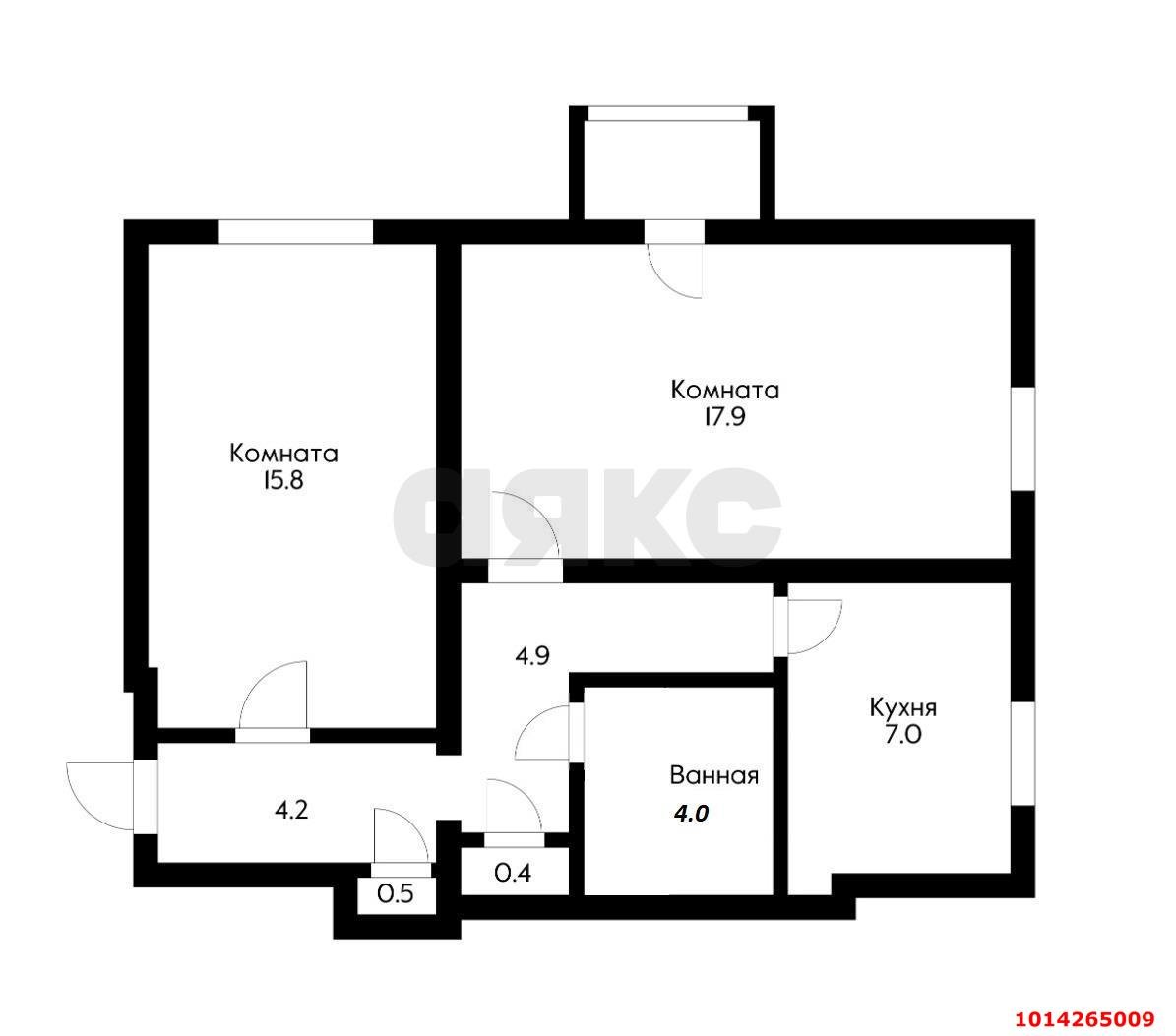 Фото №12: 2-комнатная квартира 56 м² - Краснодар, Черёмушки, ул. Таманская, 152