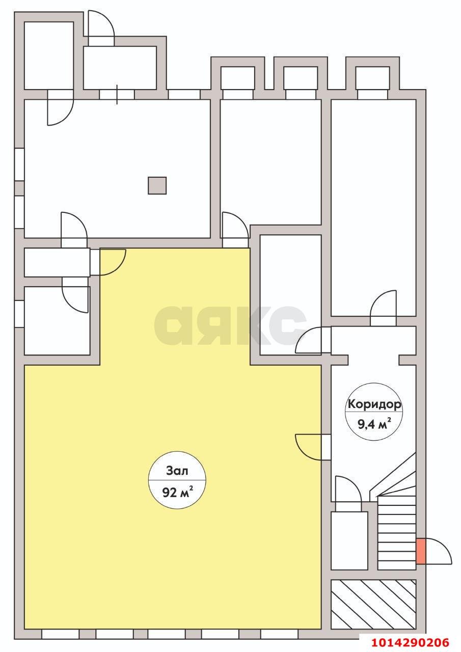 Фото №9: Торговое помещение 182&nbsp;м², 3&nbsp;эт. - Краснодар, Центральный внутригородской округ, мкр. Центральный, ул. Коммунаров, 64