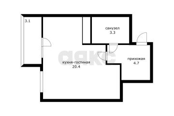 Фото №2: Студия 31 м² - Краснодар, мкр. жилой комплекс Свобода, ул. Домбайская, 55к6