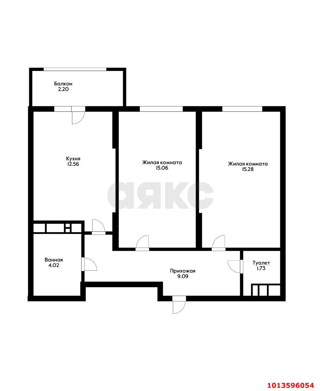 Фото №10: 2-комнатная квартира 59&nbsp;м², 2/18&nbsp;эт. - Знаменский, Карасунский внутригородской округ, мкр. Родные Просторы, ул. Природная, 10Бк22