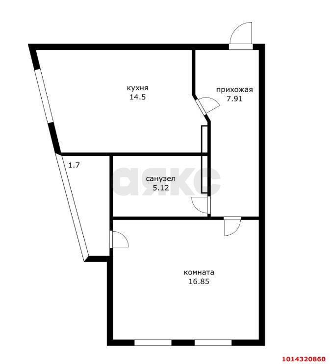 Фото №3: 1-комнатная квартира 47&nbsp;м², 6/25&nbsp;эт. - Краснодар, Карасунский внутригородской округ, мкр. ЖК Сказка Град, ул. имени В.Н. Мачуги, 166