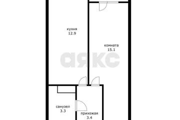 Фото №1: 1-комнатная квартира 37 м², 11/16 эт. - Краснодар, мкр. жилой комплекс Самолёт-6, ул. Ивана Беличенко, 92
