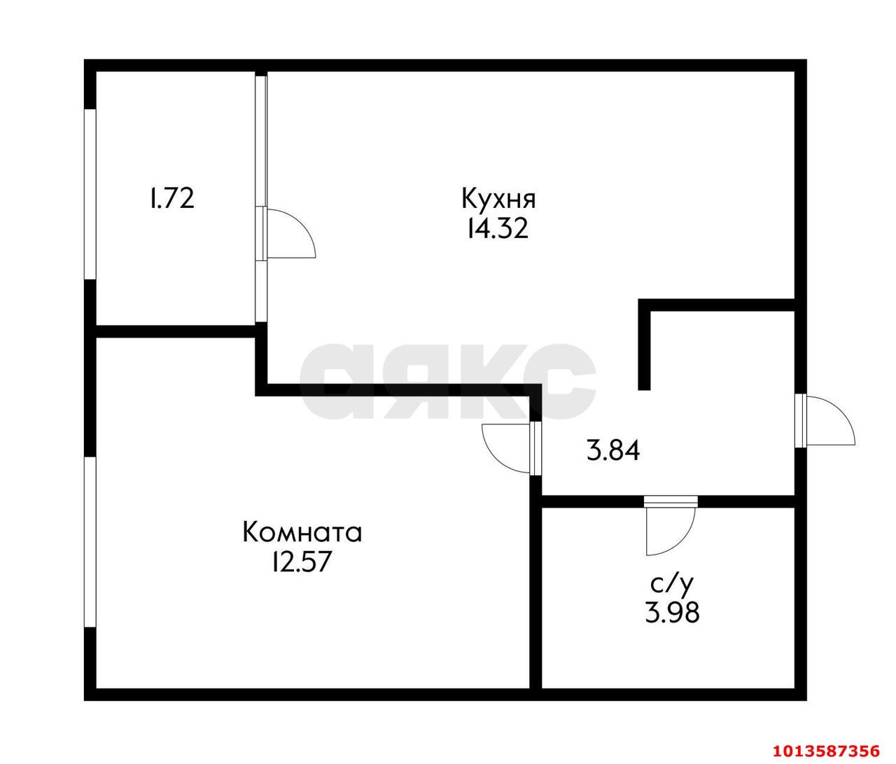 Фото №2: 1-комнатная квартира 37&nbsp;м², 12/18&nbsp;эт. - Краснодар, Карасунский внутригородской округ, Хлопчато-бумажный Комбинат, мкр. жилой квартал Патрики