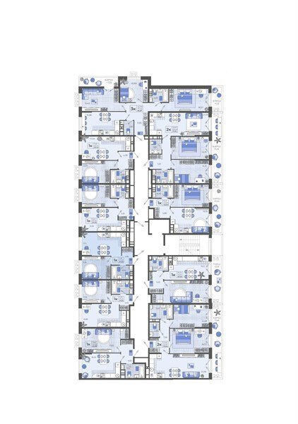 Фото №8: 1-комнатная квартира 47&nbsp;м², 2/12&nbsp;эт. - Тихорецк, мкр. ЖК Высочество, ул. Калинина, 114