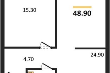 Фото №1: 1-комнатная квартира 48 м², 19/19 эт. - Краснодар, мкр. Догма Парк,