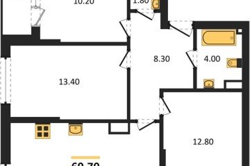 Фото №1: 3-комнатная квартира 69 м², 16/19 эт. - Краснодар, мкр. Догма Парк,