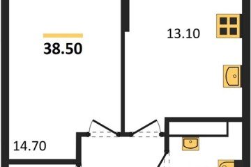 Фото №1: 1-комнатная квартира 38 м², 16/16 эт. - Краснодар, мкр. Догма Парк,
