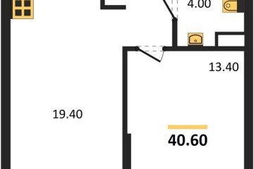 Фото №1: 1-комнатная квартира 40 м², 16/16 эт. - Краснодар, мкр. Догма Парк,