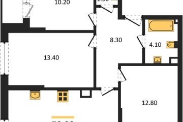 Фото №1: 3-комнатная квартира 70 м², 9/16 эт. - Краснодар, мкр. Догма Парк,