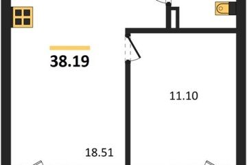 Фото №1: 1-комнатная квартира 44 м², 2/4 эт. - Южный, мкр. жилой комплекс Южные Соседи,