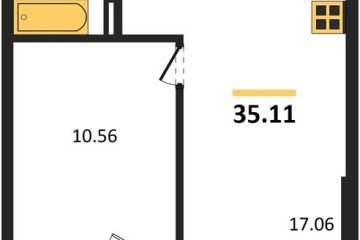 Фото №1: 1-комнатная квартира 38 м², 4/4 эт. - Южный, мкр. жилой комплекс Южные Соседи,