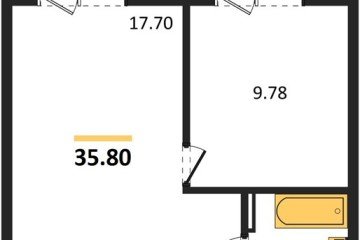 Фото №1: 1-комнатная квартира 41 м², 4/4 эт. - Южный, мкр. жилой комплекс Южные Соседи,