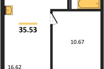 Фото №1: 1-комнатная квартира 39 м², 4/4 эт. - Южный, мкр. жилой комплекс Южные Соседи,