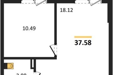 Фото №1: 1-комнатная квартира 44 м², 3/4 эт. - Южный, мкр. жилой комплекс Южные Соседи,