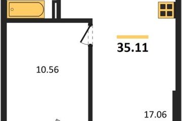 Фото №1: 1-комнатная квартира 38 м², 4/4 эт. - Южный, мкр. жилой комплекс Южные Соседи,