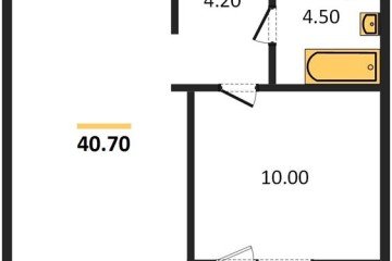 Фото №1: 1-комнатная квартира 43 м², 1/8 эт. - Краснодар, мкр. жилой комплекс Югге,