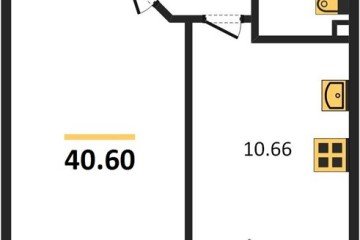 Фото №1: 1-комнатная квартира 42 м², 2/22 эт. - Берёзовый, мкр. жилой комплекс Огурцы, ул. Целиноградская, 2Ик2