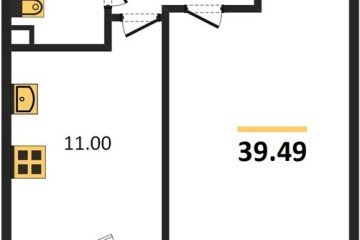 Фото №1: 1-комнатная квартира 41 м², 2/22 эт. - Берёзовый, мкр. жилой комплекс Огурцы, ул. Целиноградская, 2Ик2