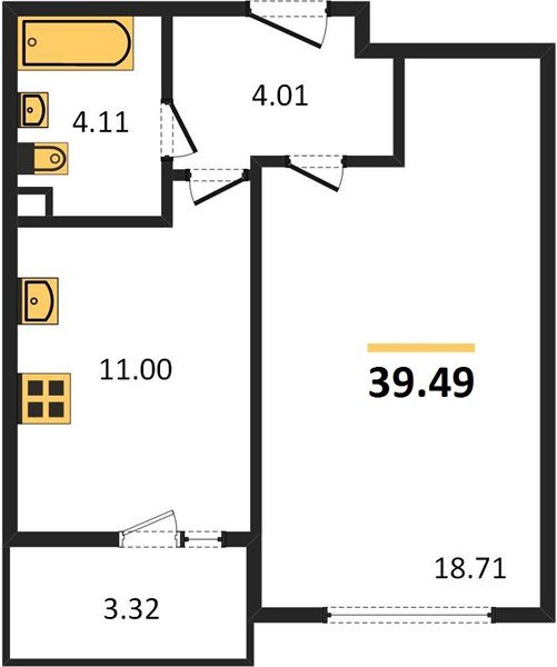 Фото №1: 1-комнатная квартира 41&nbsp;м², 2/22&nbsp;эт. - Берёзовый, Прикубанский внутригородской округ, Витаминкомбинат, мкр. жилой комплекс Огурцы, ул. Целиноградская, 2Ик2