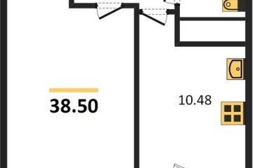 Фото №1: 1-комнатная квартира 41 м², 22/22 эт. - Берёзовый, мкр. жилой комплекс Огурцы, ул. Целиноградская, 2Ик2