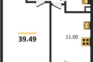 Фото №1: 1-комнатная квартира 41 м², 2/22 эт. - Берёзовый, мкр. жилой комплекс Огурцы, ул. Целиноградская, 2Ик2