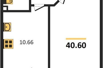 Фото №1: 1-комнатная квартира 42 м², 2/22 эт. - Берёзовый, мкр. жилой комплекс Огурцы, ул. Целиноградская, 2Ик2