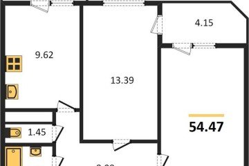 Фото №1: 2-комнатная квартира 59 м², 20/22 эт. - Берёзовый, мкр. жилой комплекс Огурцы, ул. Целиноградская, 2Ик2
