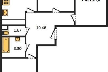 Фото №1: 3-комнатная квартира 77 м², 6/22 эт. - Берёзовый, мкр. жилой комплекс Огурцы, ул. Целиноградская, 2Ик2