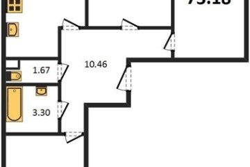 Фото №1: 3-комнатная квартира 77 м², 2/22 эт. - Берёзовый, мкр. жилой комплекс Огурцы, ул. Целиноградская, 2Ик2
