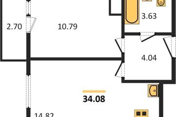 Фото №1: 1-комнатная квартира 37&nbsp;м², 18/24&nbsp;эт. - Берёзовый, мкр. Витаминкомбинат, 