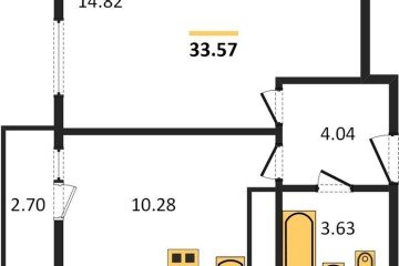 Фото №1: 1-комнатная квартира 37&nbsp;м², 16/24&nbsp;эт. - Берёзовый, мкр. Витаминкомбинат, 
