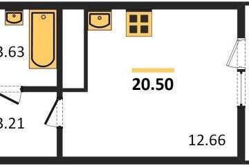 Фото №1: Студия 23 м², 15/24 эт. - Берёзовый, мкр. Витаминкомбинат,