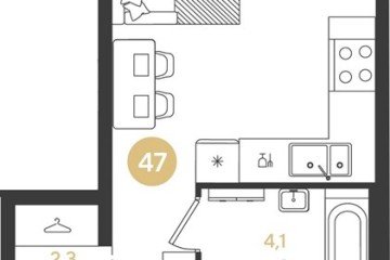 Фото №1: Студия 25 м², 3/18 эт. - Краснодар, мкр. квартал Самолёт 7,