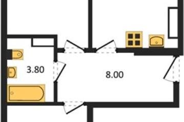 Фото №1: 2-комнатная квартира 63 м², 2/9 эт. - Краснодар, мкр. Прикубанский внутригородской округ,