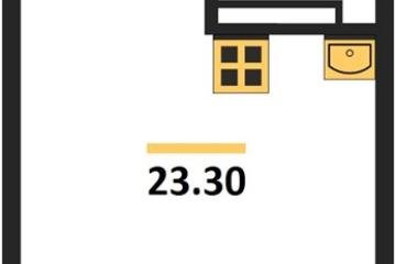 Фото №1: Студия 23 м², 4/9 эт. - Краснодар, мкр. Прикубанский внутригородской округ,