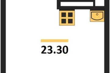 Фото №1: Студия 23 м², 6/9 эт. - Краснодар, мкр. Прикубанский внутригородской округ,