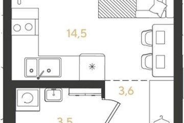 Фото №1: Студия 21 м², 4/18 эт. - Краснодар, мкр. квартал Самолёт 7,