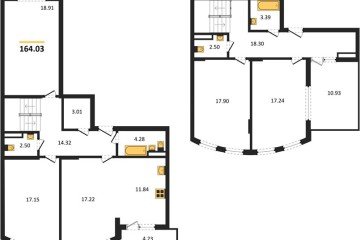 Фото №1: 4-комнатная квартира 164&nbsp;м², 19/20&nbsp;эт. - Краснодар, мкр. жилой комплекс Кино, ул. Уральская, 100/5