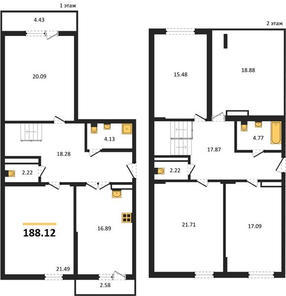 Фото №1: 5+-комнатная квартира 188&nbsp;м², 19/20&nbsp;эт. - Краснодар, Хлопчато-бумажный Комбинат, Карасунский внутригородской округ, мкр. жилой комплекс Кино, ул. Уральская, 100/5