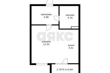 Фото №1: Студия 27&nbsp;м², 1/20&nbsp;эт. - Краснодар, мкр. ЖК Красная Площадь, ул. Конгрессная, 19/1к2