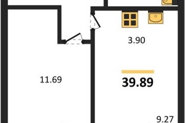 Фото №1: 1-комнатная квартира 44 м², 1/9 эт. - Краснодар, мкр. жилой комплекс Югге,