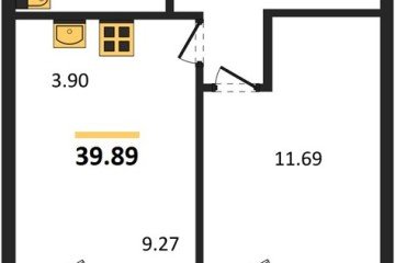 Фото №1: 1-комнатная квартира 44 м², 1/9 эт. - Краснодар, мкр. жилой комплекс Югге,