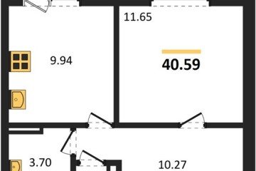 Фото №1: 1-комнатная квартира 40 м², 7/9 эт. - Краснодар, мкр. жилой комплекс Югге,
